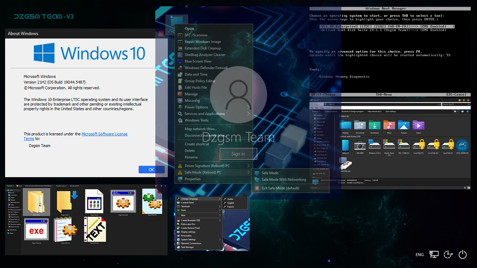 Win 10 Enterprise [LTSC] [21H2] [64 Bit] [V03] [AR-EN-FR] [ISO] BY DZGSMTEAM