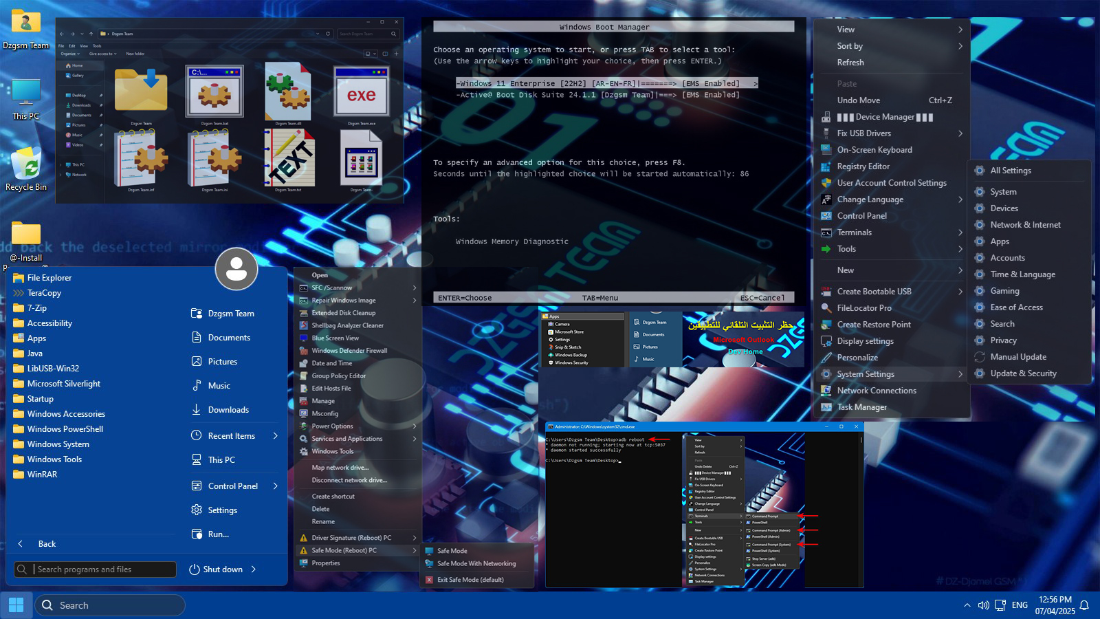 Win 11 Enterprise [22H2] [64 Bit] [V01] [AR-EN-FR] [ISO] BY DZGSMTEAM