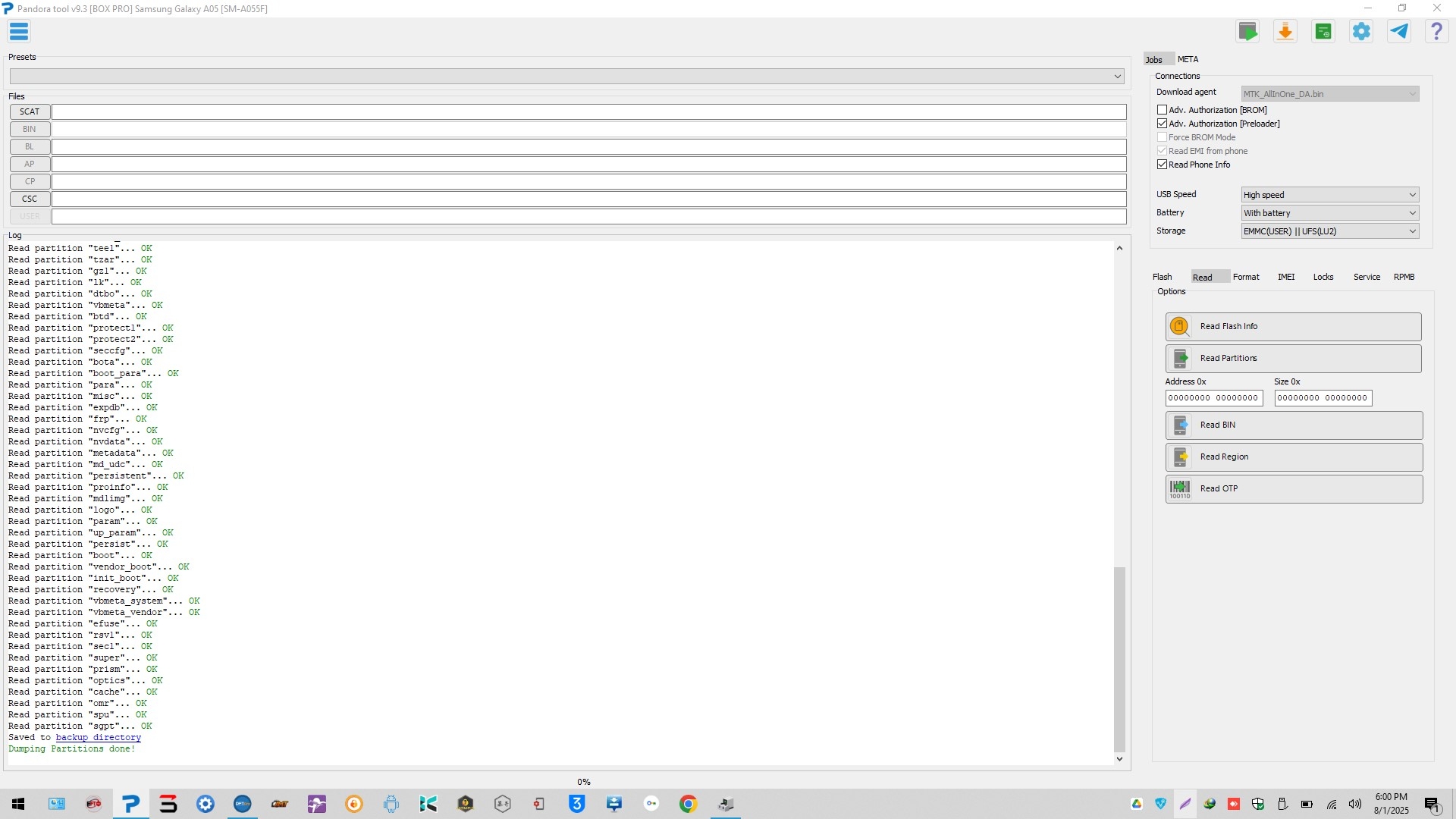 A055F_14_U9 full dump Pandora