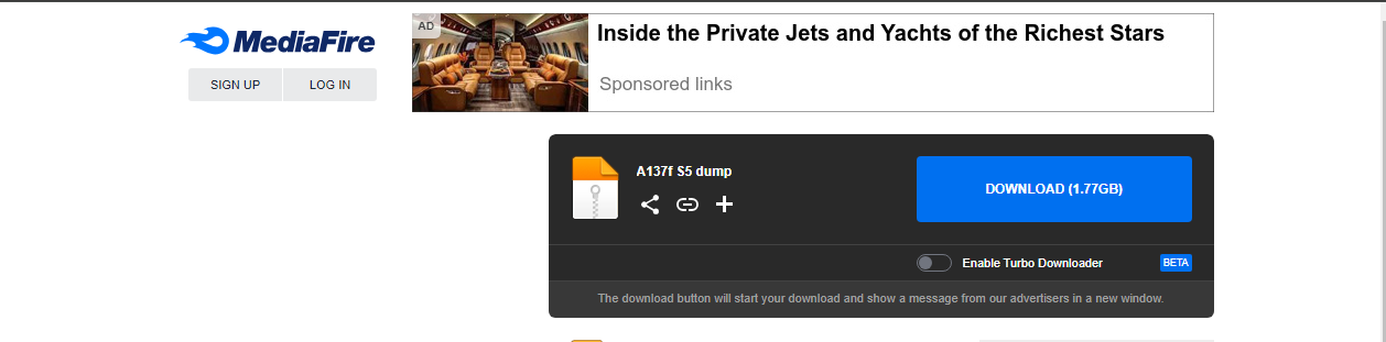 ملف دامب اصلاح بوت A137F