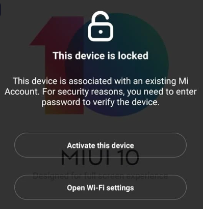 REMOVE XIAOMI ACCOUNT