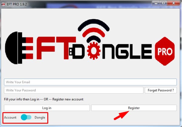 Eft pro dongle