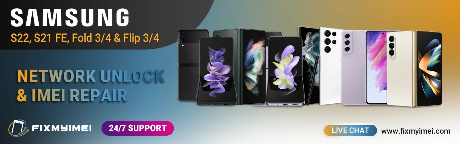 Fast & Secure IMEI Repair for Samsung S23 , S22 , FOLD 4 , FOLD 3