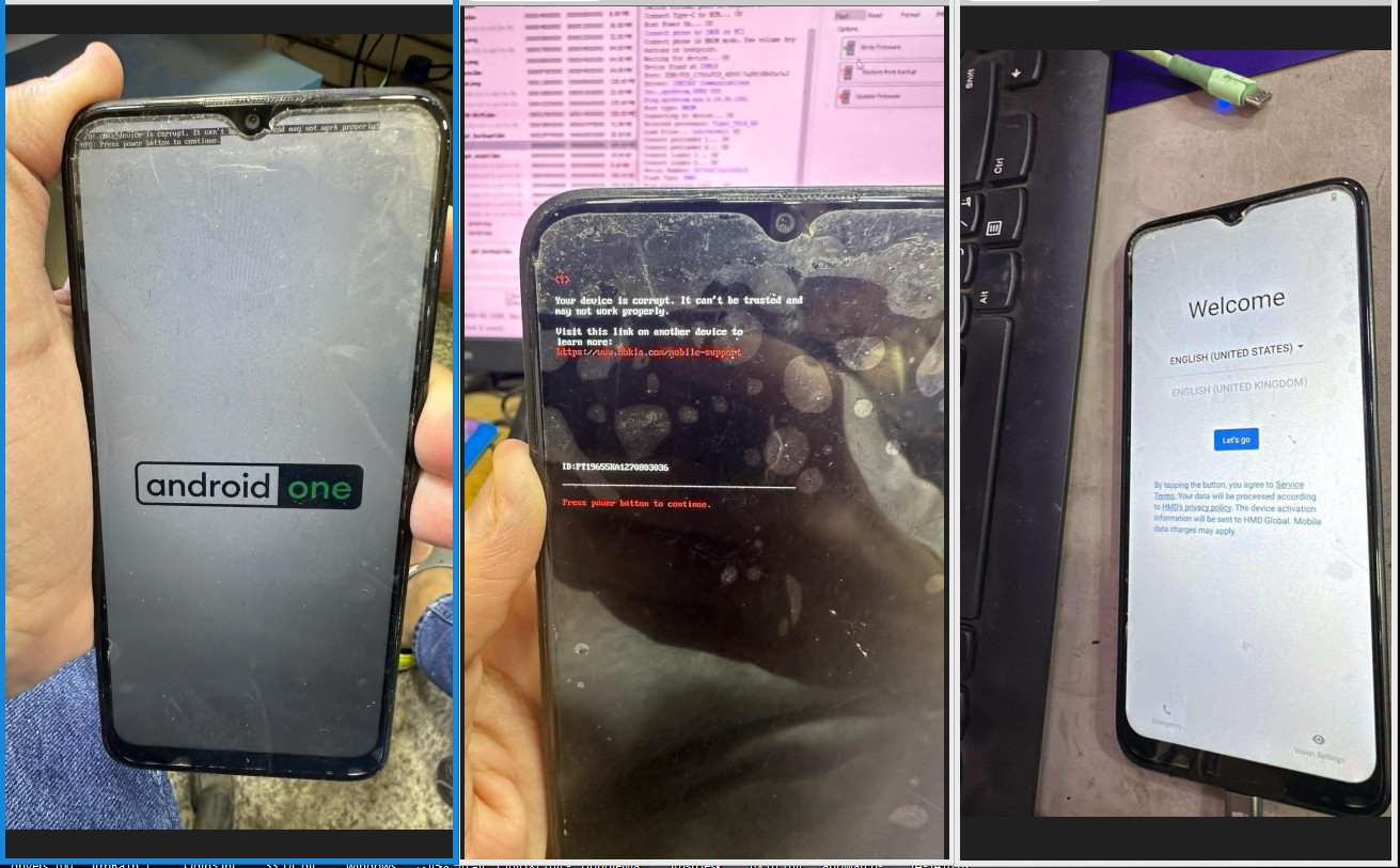 Nokia G21 TA-1418 fix your Device is Corrupt