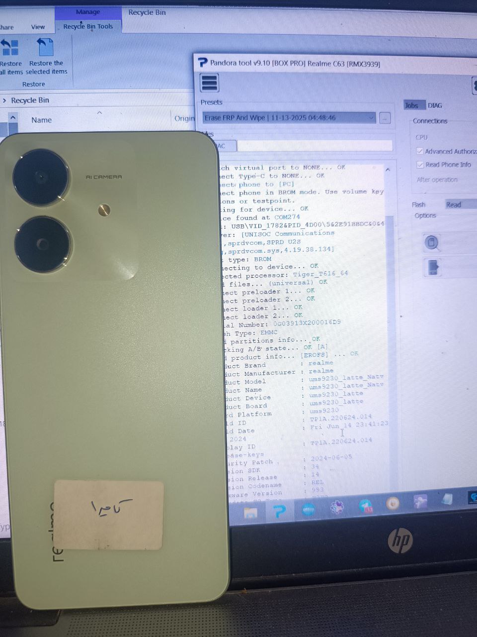 Rmx3938 world first fix unkown baseband + repair imei + fix camera problem