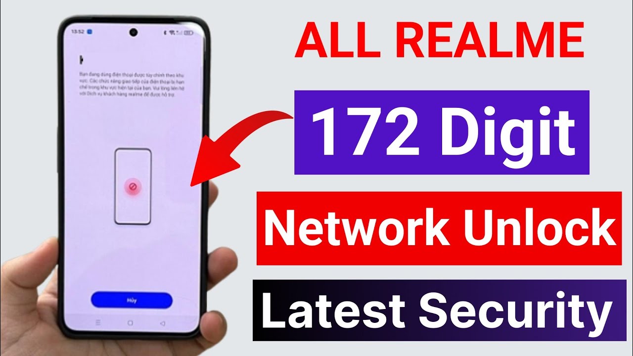 Realme Network Unlock Worldwide 172 Digit Code 100% Success [China Not Supported] Fast Service