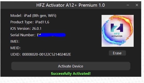Hfz تخطي ايكلاود ايفون وايباد جميع الإصدارات