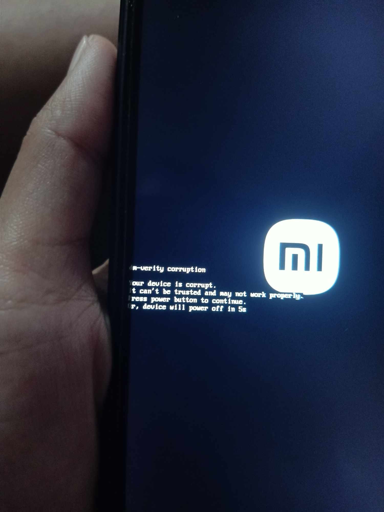 dm verity corruption fix ALL XIAOMI